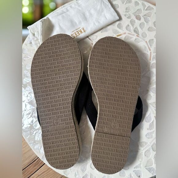 New TKEES Hera Suede Leather espadrille Sandals Platform Flats - Picture 14 of 15